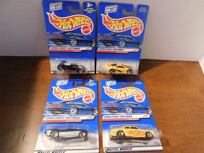 LOT OF 4 HOT WHEELS-2000 1st EDITION CARS 26, 27, 29,32 of The 36