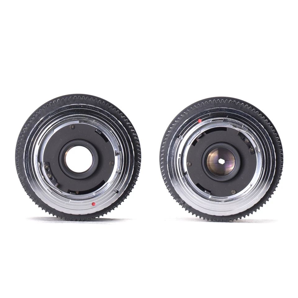 Yashica DSB 28mm F2.8 & 55mm F2 Cine Mod Prime Lenses Set For Canon EF! - Image 4 of 4