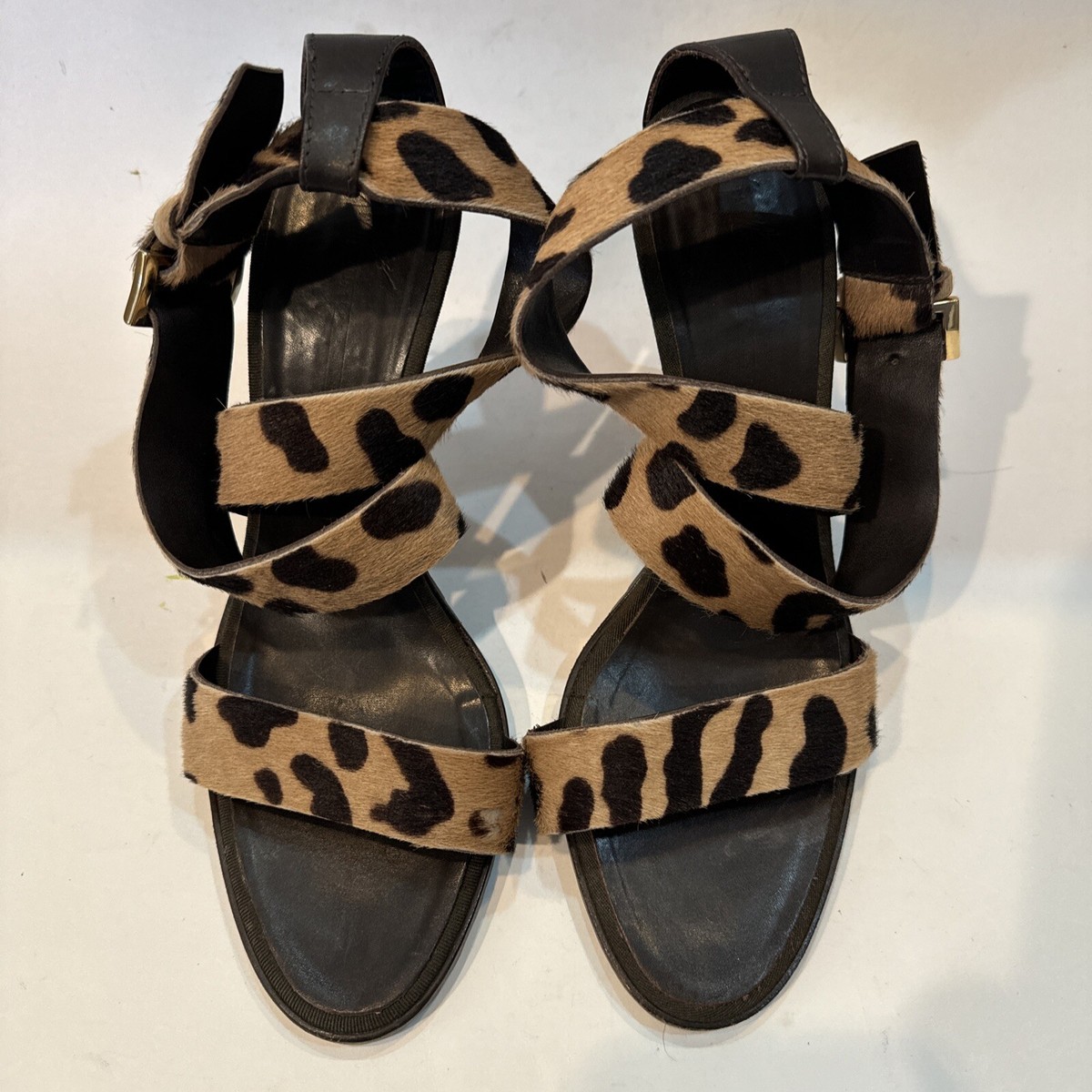 Giuseppe Zanotti Men\'S Sandal Zip Slingback Animal Print Size 43.5 Giuseppe Zanotti Leather Animal Print Slingback Sandals  main image 3
