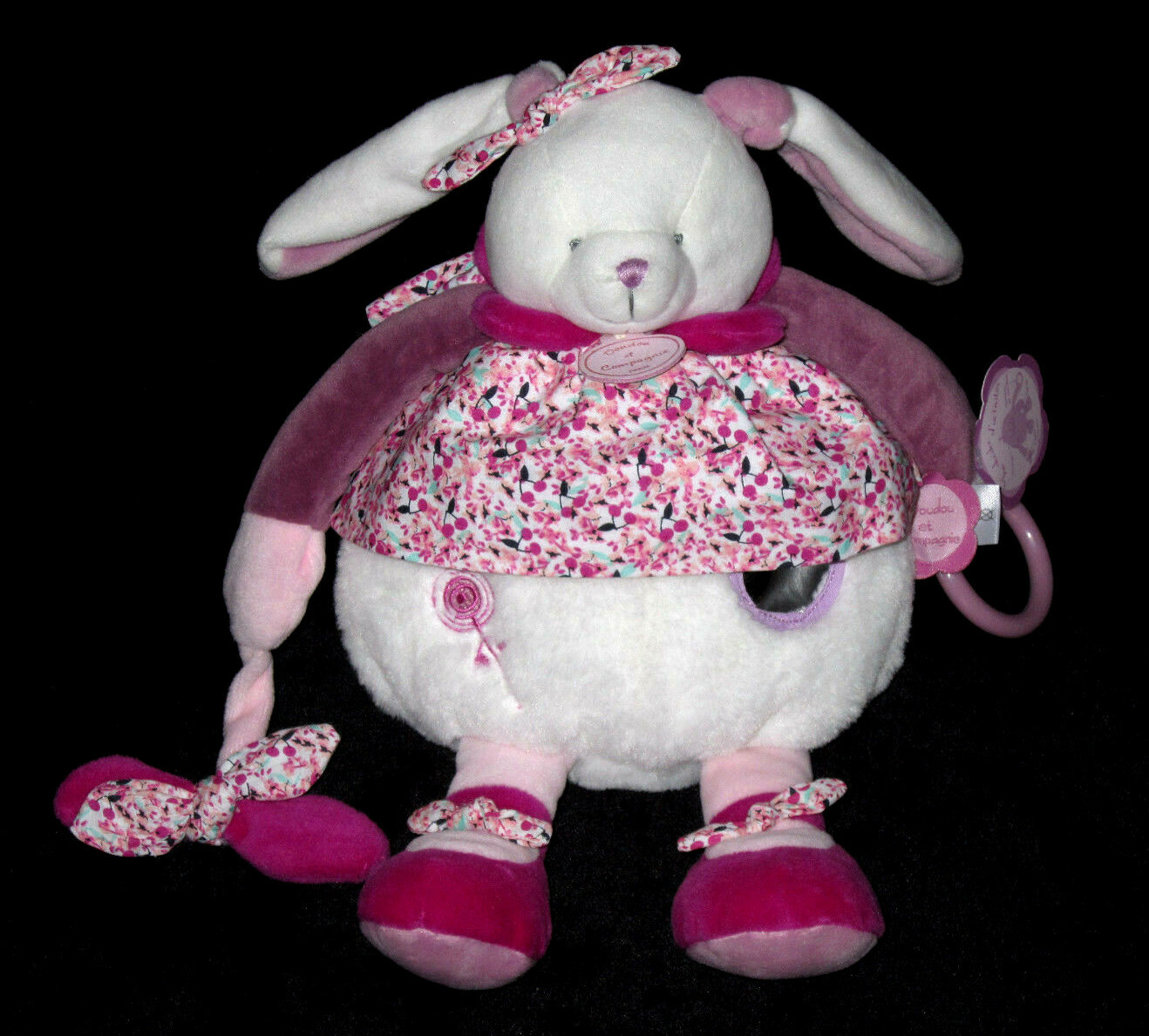 Lapin Cerise Pantin d'activités Doudou & Compagnie - La douceur des premiers instants