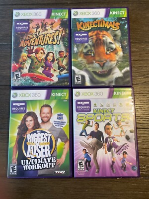 XBOX 360 KINECT GAME LOT OF 4