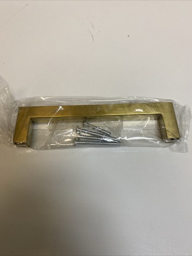 476- (15Pk) Ravinte Cabinet Square Door Pulls Stainless Steel Gold 4” - Picture 2 of 4