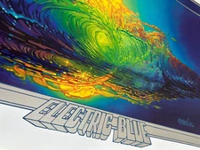 Vintage Bill Ogden Electric Blue Fine Art Print