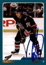 Darcy Verot Signed Auto 2003-04 Topps card Washington Capitals