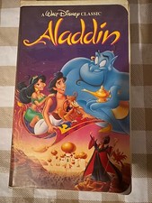 RARE Black Diamond Classic 💎 Walt Disney's Aladdin- VHS Tape 1993 1662
