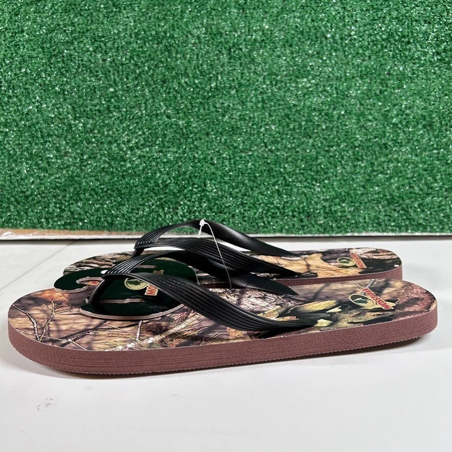 Mossy Oak Camo Flip Flops Sandals Thong Outdoor Comfort Slides Mens Large 11-12 - Image 4 of 4