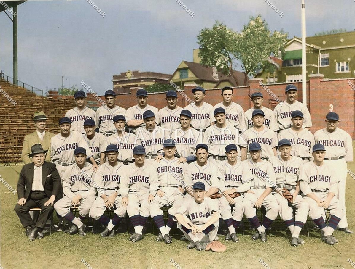 F830 1935 Chicago Cubs Baseball Club National League 8x10 11x14