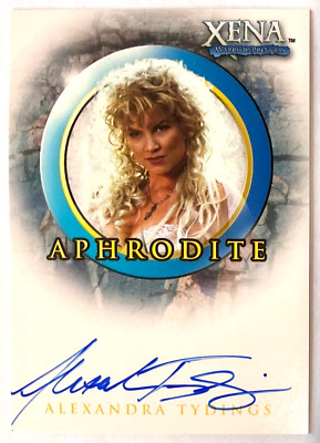 Xena Warrior Princess Season 6 Autograph Card A11 Alexandra Tydings as Aphrodite