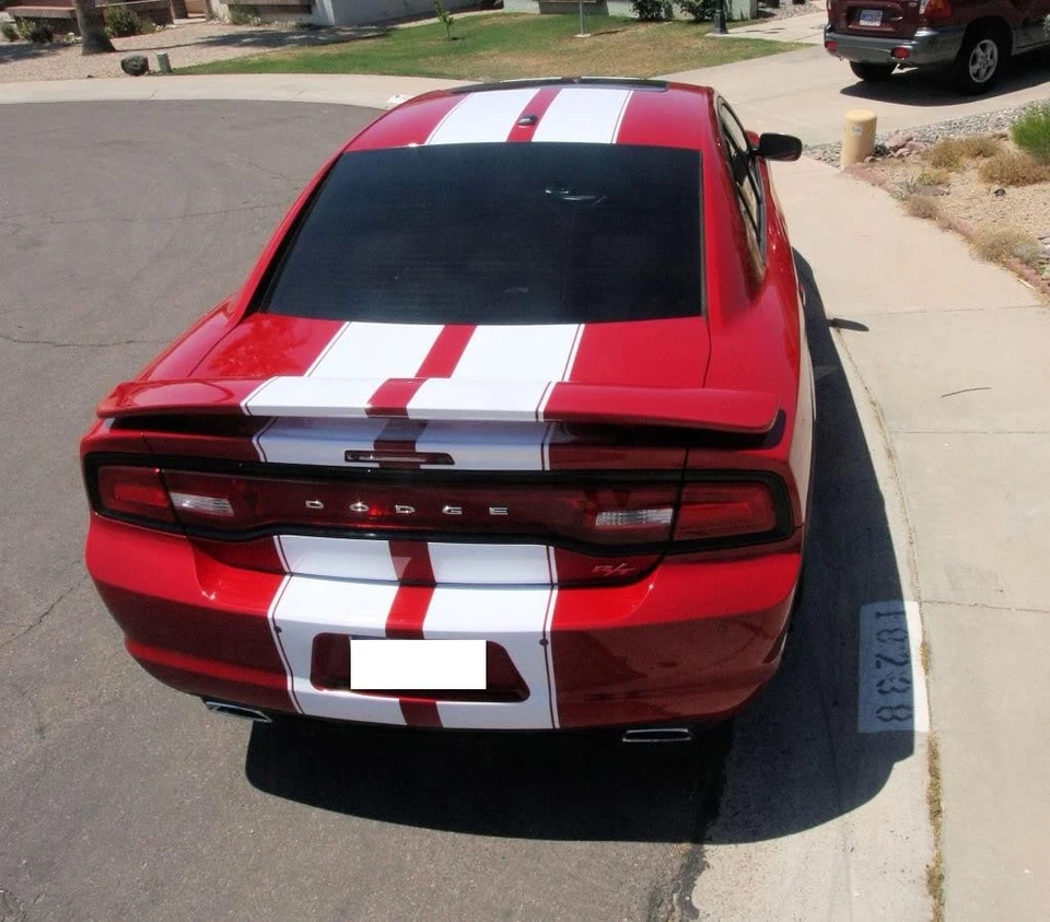 ADEQUADO PARA Dodge Charger 15-22 listras de vinil corrida 10" decalque gráfico 36 pés listrado - Imagem 3 de 4