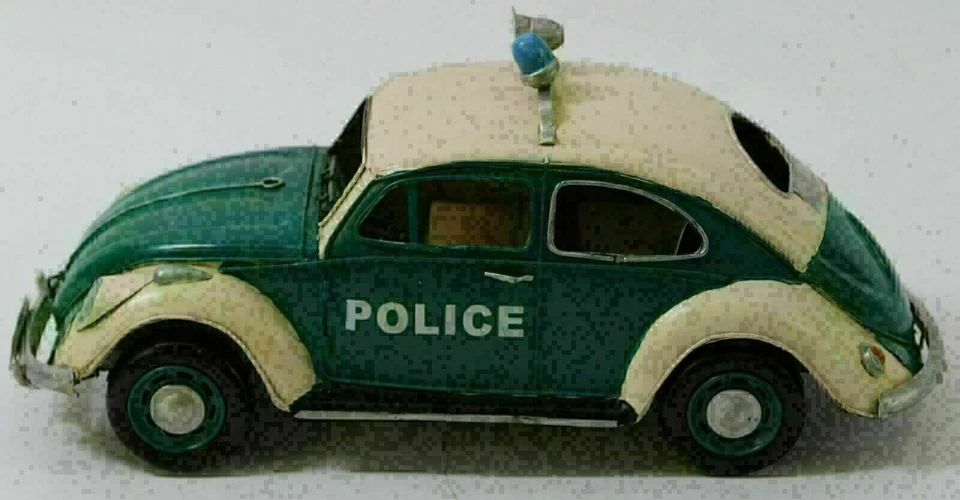 Hot Wheels Artesanal 1934 Personalizado Decorativo Verde Carro de Polícia Vintage Venda Rara - Imagem 2 de 4