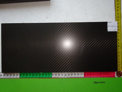 8,1 mm min. 34,5x 14,5 cm(A824)kleine Kratzer reine CFK Carbon Kohlefaser Platte