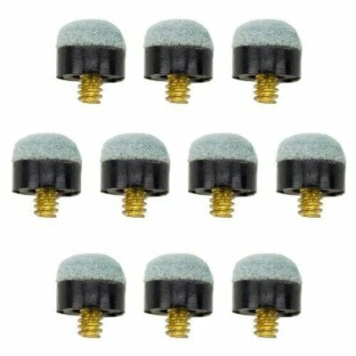 10pcs/100pcs Soft Billiard Snooker Cue Stick Screw-on Tips 10-13mm - Image 1 of 4
