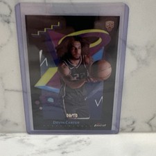 2024-25 Topps Finest Devin Carter Rookie #284 Black 8/10 Fresh From Pack SSP! 
