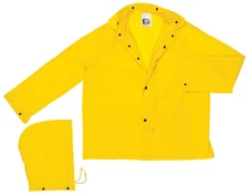 LIGHTWEIGHT WATERPROOF OUTDOORS HUNTING FISHING CONSTRUCTION RAIN COAT JACKET XL