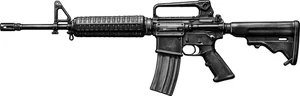 M16 Gun Rifle Submachine Gun Self Adhesive Vinyl Sticker