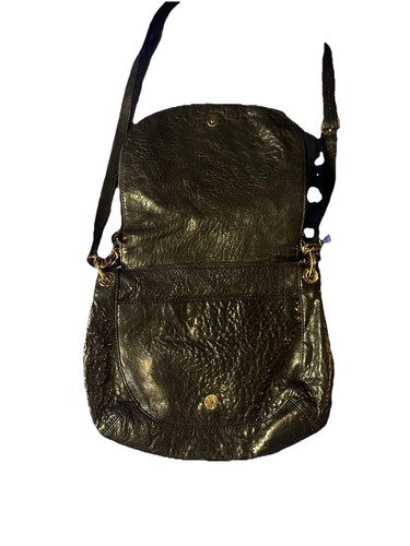 Corps croisé Michael Kors en cuir noir avec quincaillerie dorée, sangle longue/poignée courte - Photo 3/7