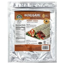 Egg Wraps with Soy Protein, Poppy Seeds, 10 Thin Wraps, 1.4 oz 40 g 