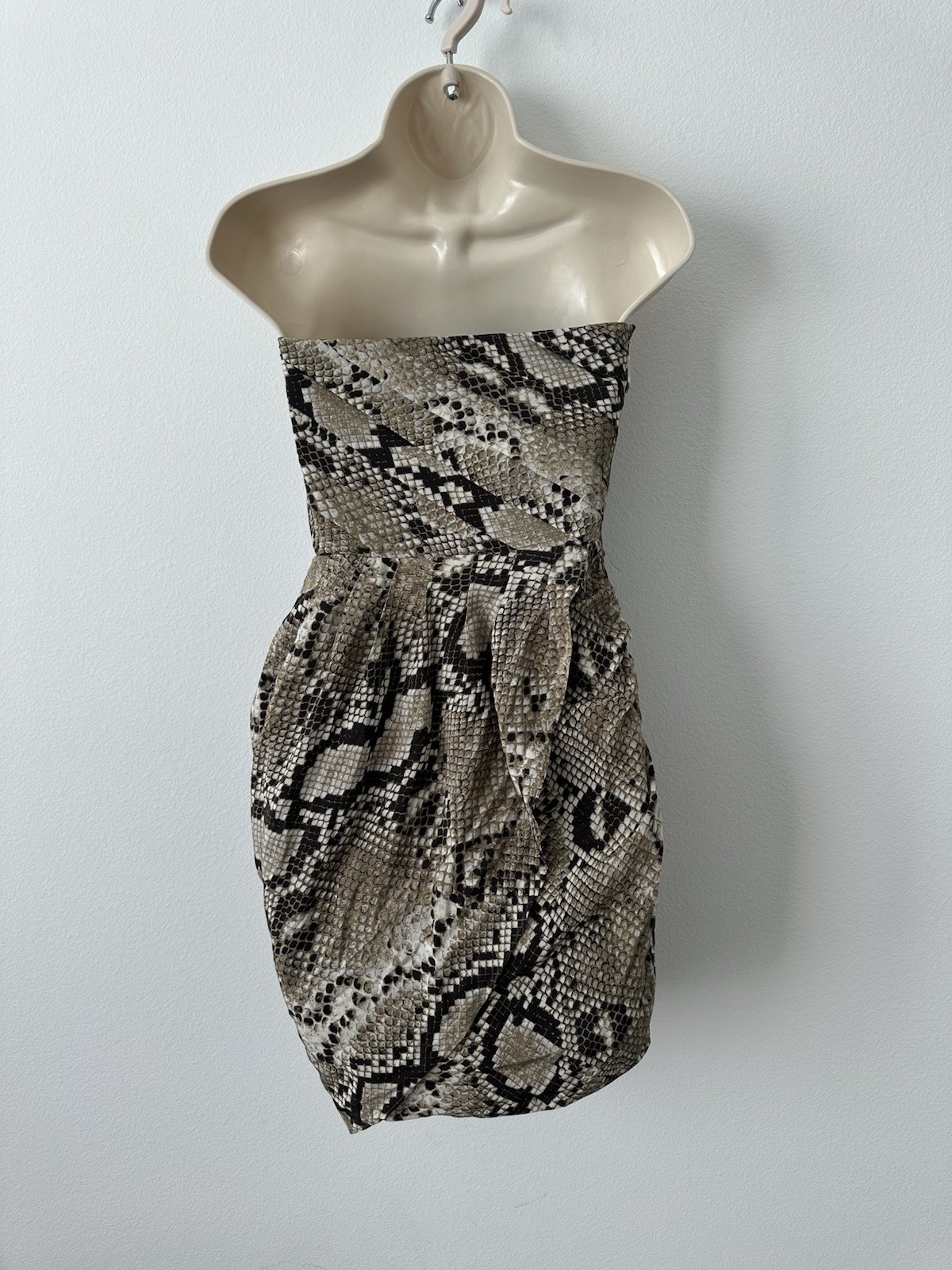 NWT Michael Kors Snake Python Print Strapless Min… - image 6
