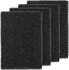 4 Pieces Filter Foam Sponges, Aquarium Bio Sponge Sheet Filter Media Pad, Cut-To