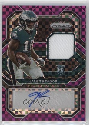 2020 Panini Prizm Rookie Purple Power /49 Jalen Reagor #9 RPA Patch Auto RC 8o0