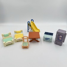 Lot Of 7 Bluey Family House Playset Replacement Furniture Fridge Stove Slide Bed