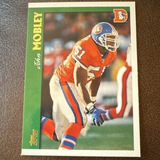 Topps 1997 John Mobley #75 Denver Broncos Football Original NFL Base Set Card