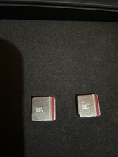 Tag Heuer Silver and Red Formula 1 Cufflinks