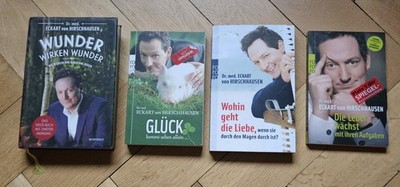 4 x ECKART von HIRSCHHAIUSEN  - wohin geht die liebe + wunder + glück + leber