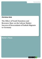 The Effect Of Youth Transition And Resource Base On The Labour Market Success Of
