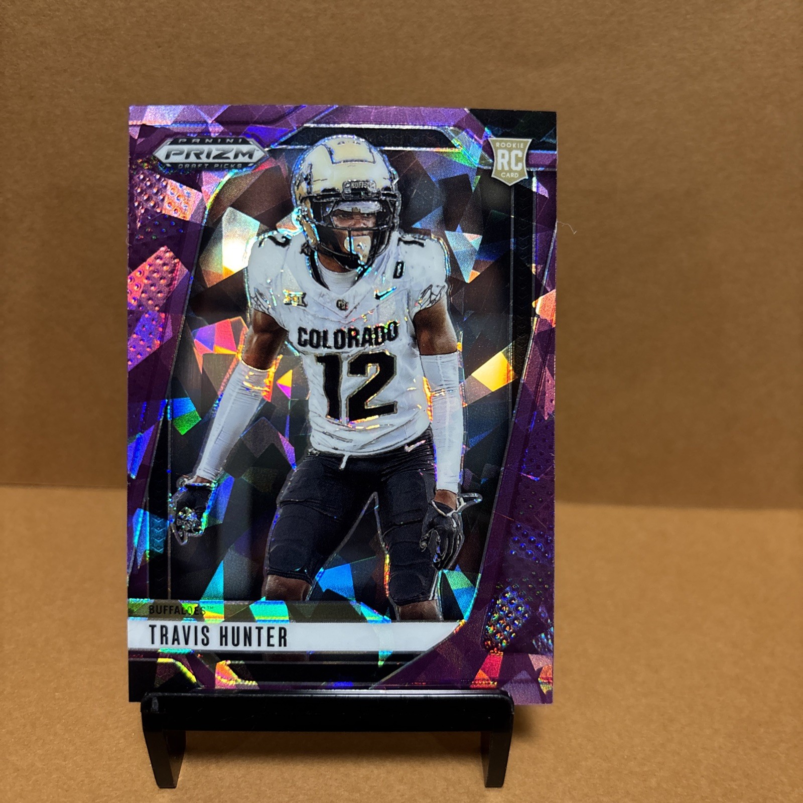 2025 Panini Prizm Draft Picks Travis Hunter Purple Ice Prizm Rookie RC /199 #20
