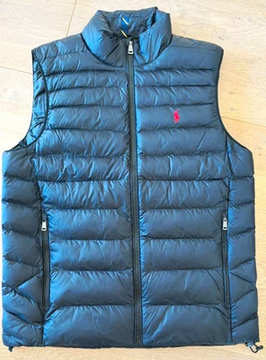 Polo Ralph Lauren Performance Steppweste Herren S schwarz Nylon Reißverschluss - Bild 1 von 4