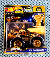 Mattel Hot Wheels Monster Trucks Trophy Champions Hw Tiger Shark (JDV96) - Neu