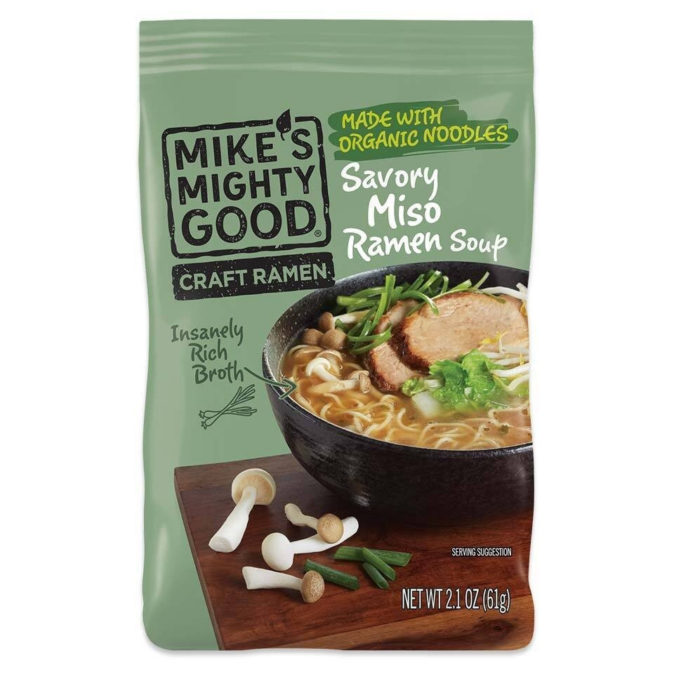 Mikes Mighty Good Craft Ramen Soup Miso Savory 21 oz Pillow Pack 1990₽