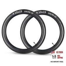 " 100/90-19 Butyl Inner Tubes Motorcycle Replacement, 3mm Thick Heavy 4.10x19