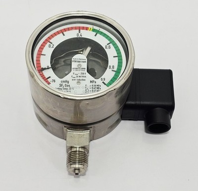 WIKA GDM-100 Typ: 133.52.100 SF6 Gasdichtemesser -76 cmHg 0,9 MPa / 0,47 MPa #4