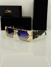 Cazal Sunglasses Legends Square Blue Mirror Golden Glasses