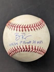 Ben Rice Yankees Signed 2025 Playoffs GAME USED Double Baseball AUTO Fanatics