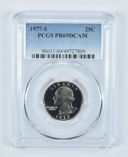 1977-S Washington Quarter Proof — photo from the most recent tracked eBay sale