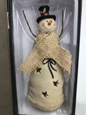 Snowman at Night Collectible Light Up Figurine 2017 Collective Goods Christmas
