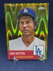 Don Sutton 2022 Topps Chrome Platinum Anniversary #/250 Yellow RayWave Refractor