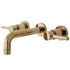 Kingston Brass KS8122DL Concord 2-Handle Wall Mount Bathroom Faucet Polished