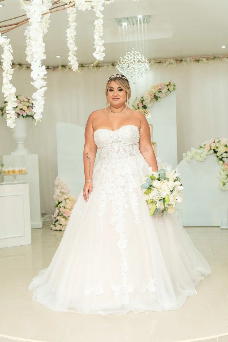 David's bridal top wedding dress