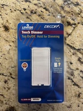 Leviton touch dimmer decora white 6606-AW 600W 1-pole