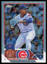 2023 Topps Chrome Base Refractor Raw Card Marcus Stroman Chicago Cubs #212