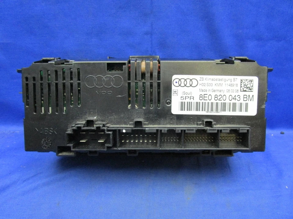 Interruptor de controle climático 2008 Audi A4 temperatura térmica CA PN 8E0 820 043 BM - Imagem 4 de 4