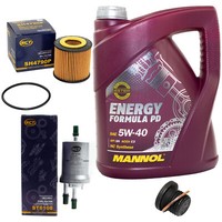 Set 5L ÖL Inspektion Kraftstoff ÖLfilter ÖLschraube FüR Seat Skoda Rapid VW Polo