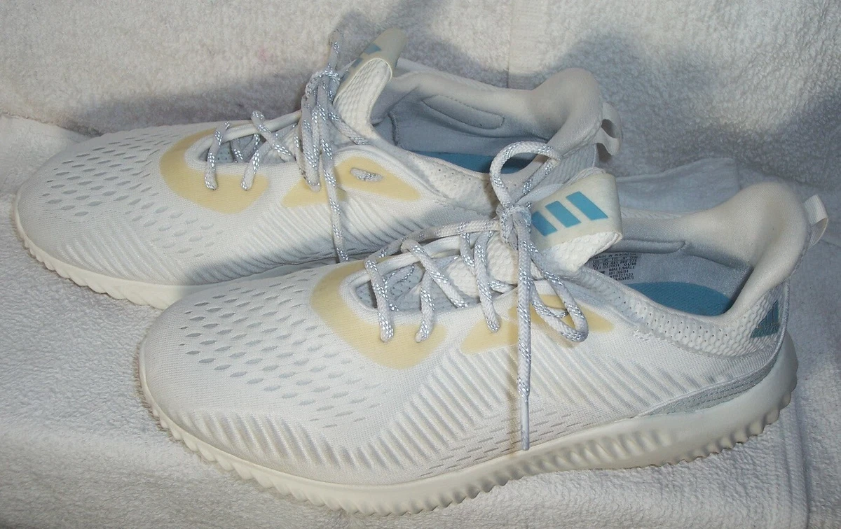 adidas sz 10.5 Parley x Alphabounce White Lightweight Running Shoes