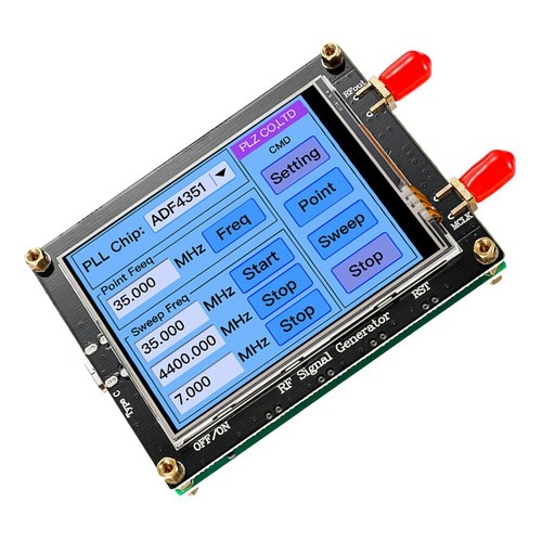 Touch Screen ADF4351 35M-4.4G RF Signal Generator PLL Sweep Frequency Generator - Picture 20 of 24