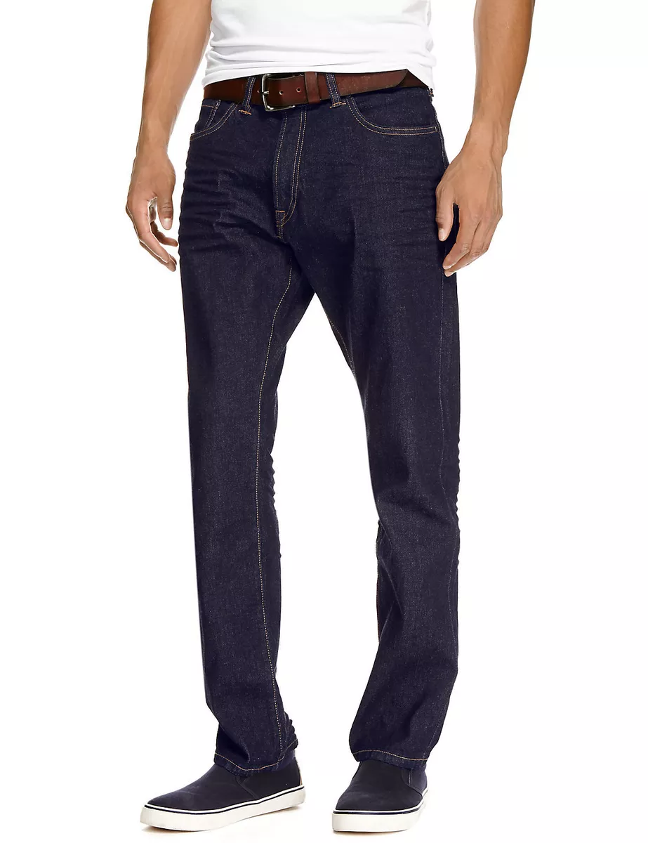 M S NORTH COAST Rinse Wash Relaxed Fit Stretch Jeans do not come with Belt
