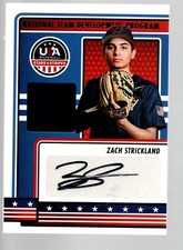 2023 USA Stars & Stripes NTDP Signatures Materials #NTDP-ZS Zach Strickland
